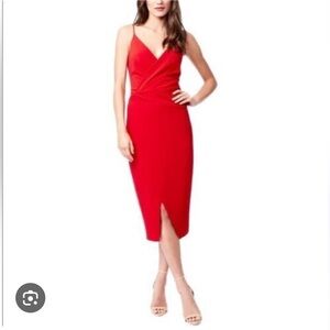 Betsey Johnson Wrap Red Dress